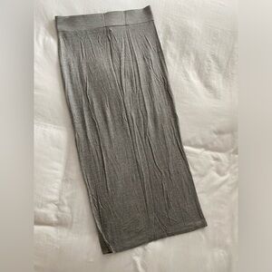 Forever 21 grey bodycon pencil skirt, size: medium
